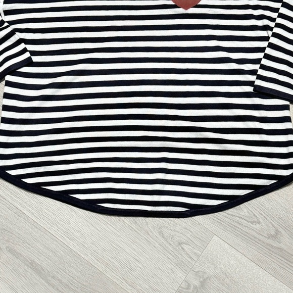 Philosophy Navy and White Striped Top with Red Accent - Picture 7 of 16